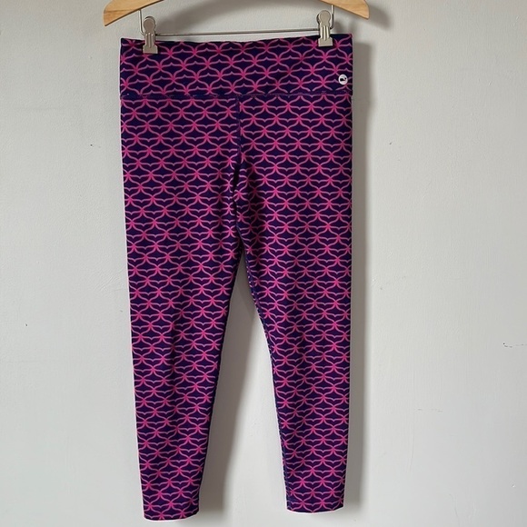 VINEYARD Vines Women’s Whale Tail Around Town Leggings Navy & Pink M - Picture 1 of 7